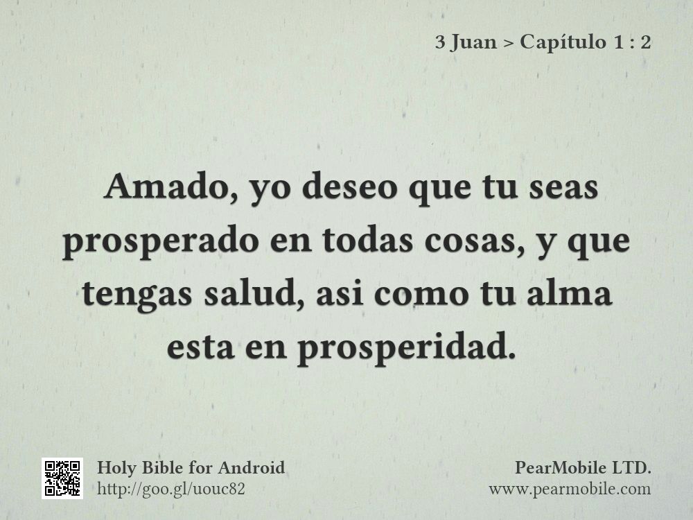3 Juan, Capítulo 1:2